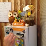 Vending machine to get time with the owls.